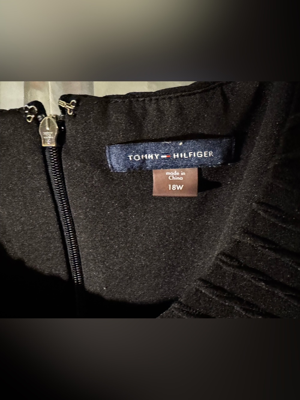 Tommy Hilfiger Black Dress with Back Zipper